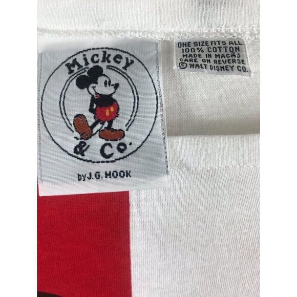 Vintage Mickey Mouse Pajamas Walt Disney J.G Hook Nightgown 1987 one Size Logo - Picture 7 of 10